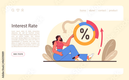 Refinance process web or landing. Loan rate reduction to lender