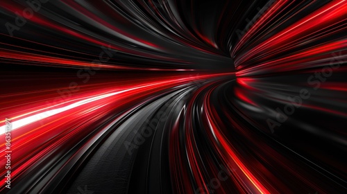 A long red line with many small red lines coming off of it