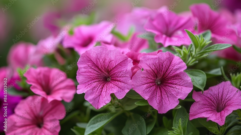 Petunia Flowers in the Garden Petunia Flowers in the Garden