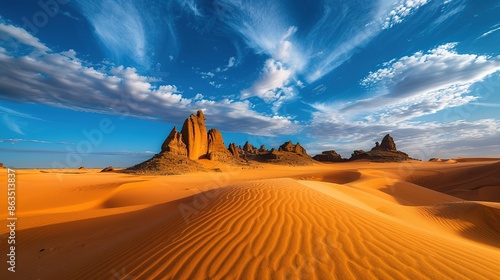 Exploring Tassili Caves in the Algerian Desert: Golden Sands and Cultural Riches