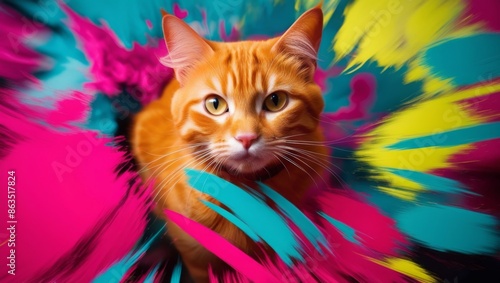 Fine art photography of cats and random graffiti