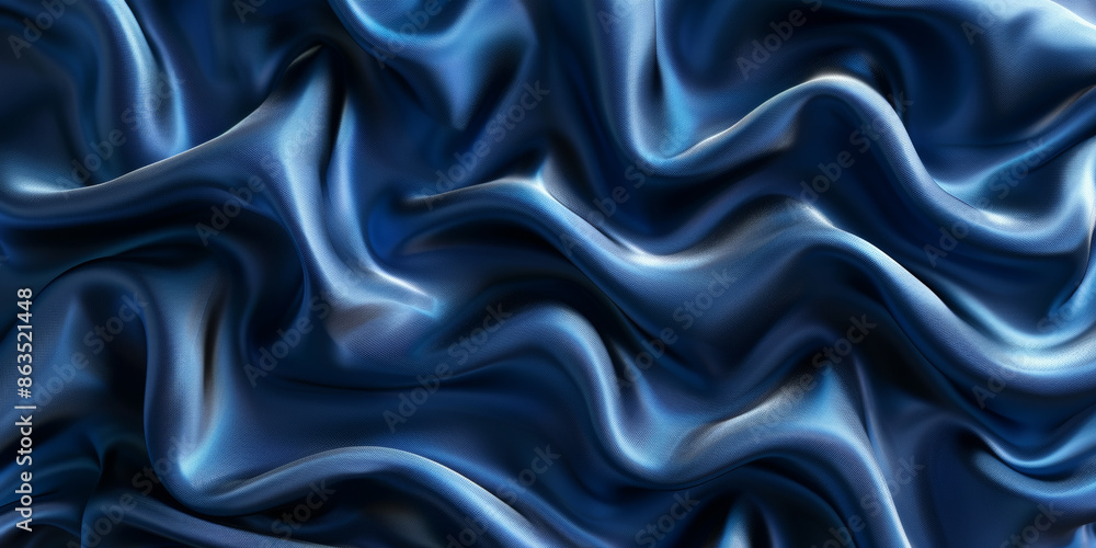 navy blue elegant abstract background silk satin fabric nice folds beautiful dark blue background wavy lines copy space navy blue elegant abstract background silk satin fabric nice folds beautiful dark blue background wavy lines copy space