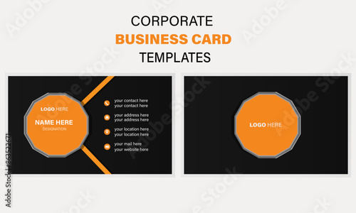 Double sided modern creative splendid business card templates for business and personal use.