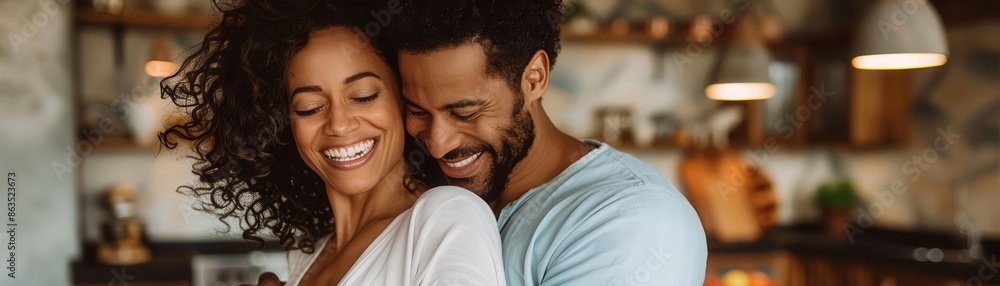 A couple enjoying a spontaneous dance in the kitchen, their laughter and movements capturing the joy of unexpected moments A couple enjoying a spontaneous dance in the kitchen, their laughter and movements capturing the joy of unexpected moments