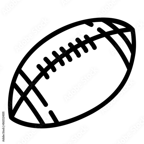 American football outline icon