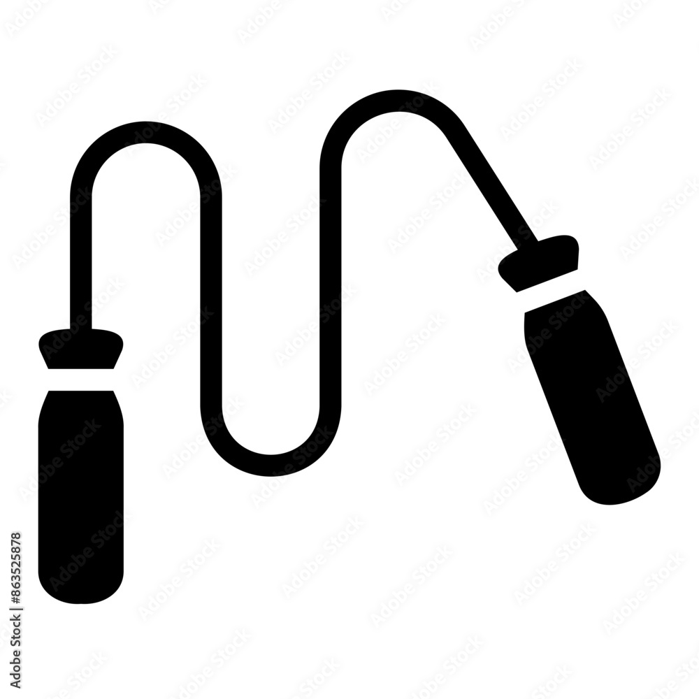 skipping rope glyph icon skipping rope glyph icon