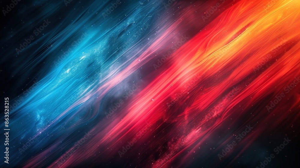 A colorful space background with a red stripe A colorful space background with a red stripe