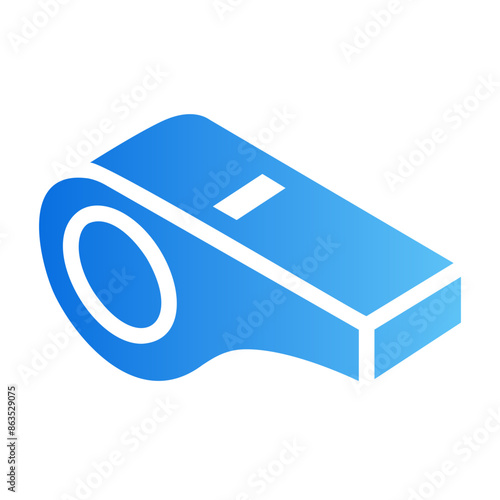 whistle gradient icon