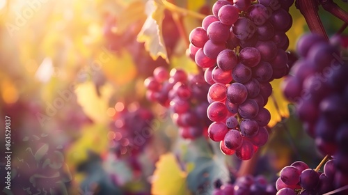 sunlit vineyard