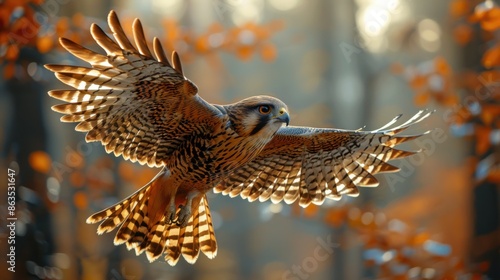 A falconer and his majestic bird of prey embark on a timeless hunt, their bond of trust and companionship forged through centuries of tradition and respect.