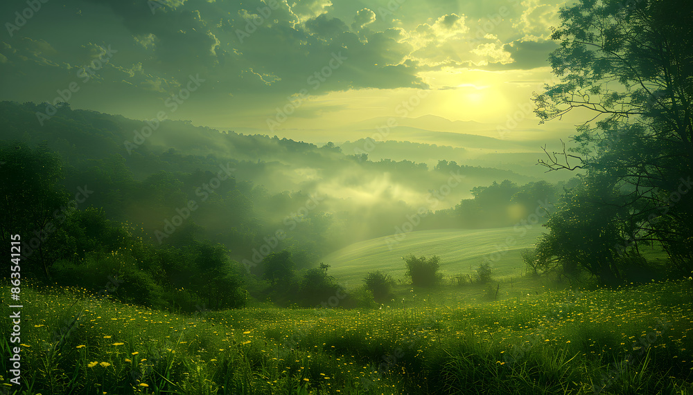Naklejka premium landscape images