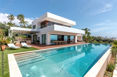 Modern Villa With Infinity Pool and Ocean Views in Spain