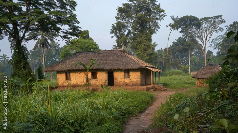 Rural View with Maternal Health Service Post Rural View with Maternal Health Service Post