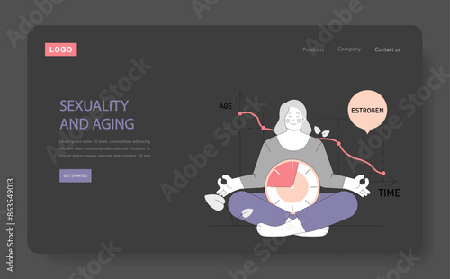 Psychosexology. Flat Vector Illustration