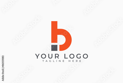 Initial B Logo. Abstract Geometric Shape. Minimalist Modern Logotype Concept. Usable for Business, Branding, Company, Corporate related with Initial B. Graphic Design Element Template.