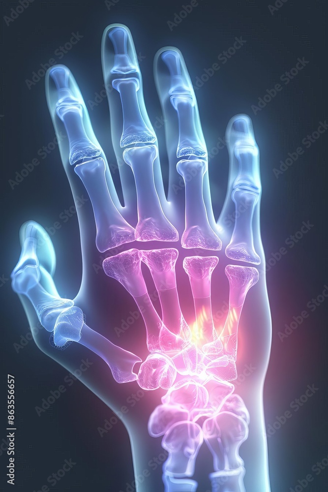 3D rendering of finger bones importance of use Xray close up hand work dynamic Composite computer 3D rendering of finger bones importance of use Xray close up hand work dynamic Composite computer