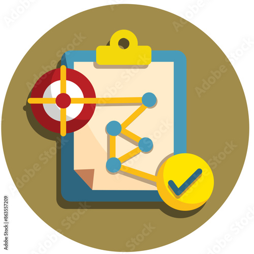 Critical Path Method Icon