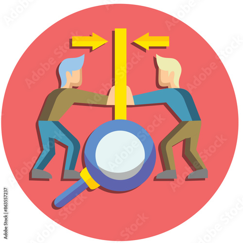 Force Field Analysis Icon