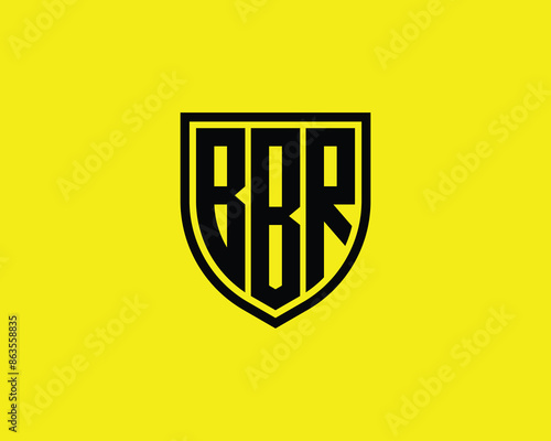 BBR logo design vector template photo