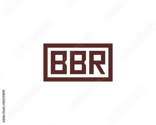 BBR logo design vector template