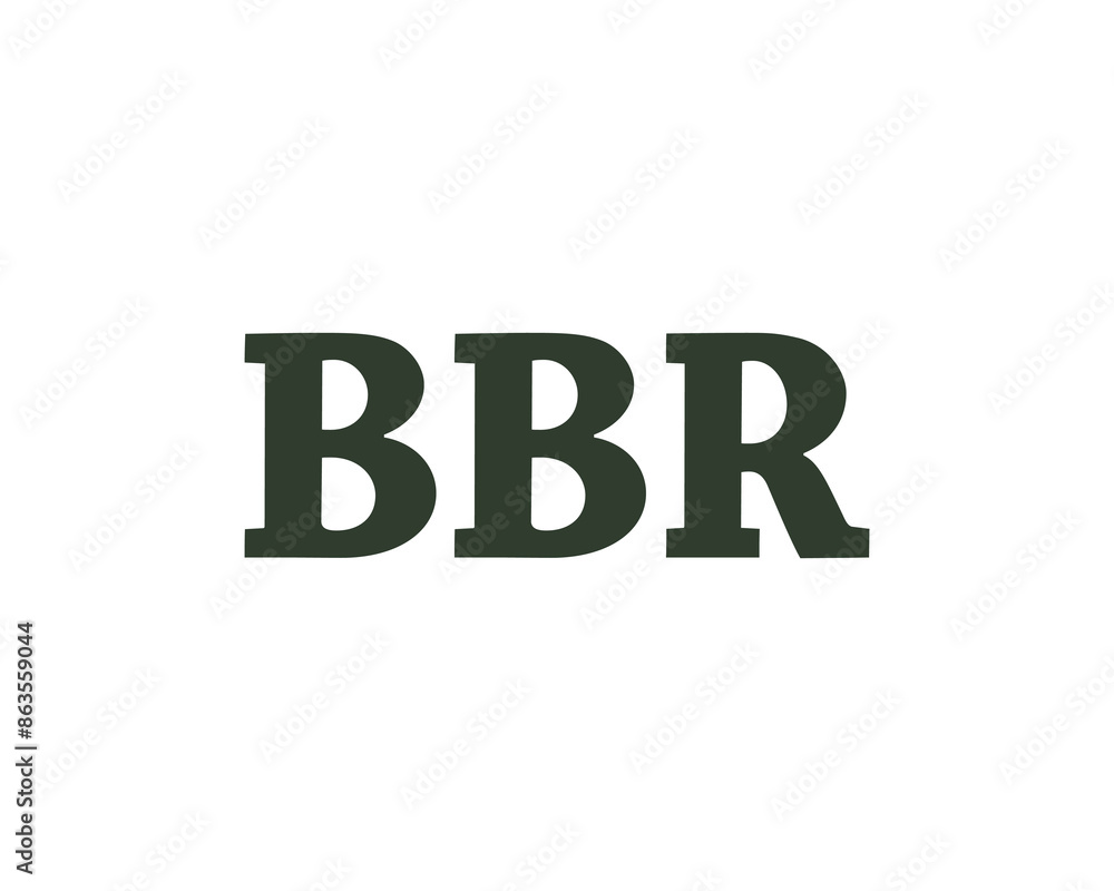 BBR logo design vector template BBR logo design vector template