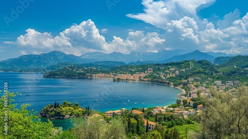 Panoramic view of kerkyra town