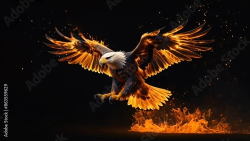 eagle in the sky