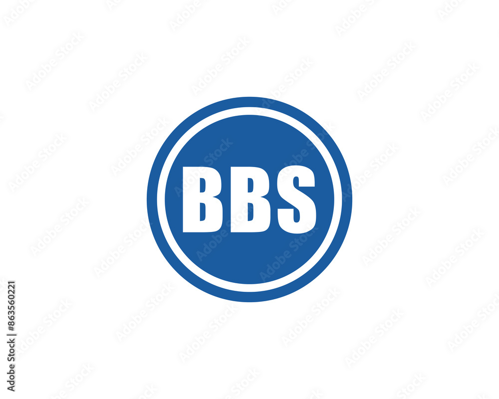 BBS logo design vector template BBS logo design vector template