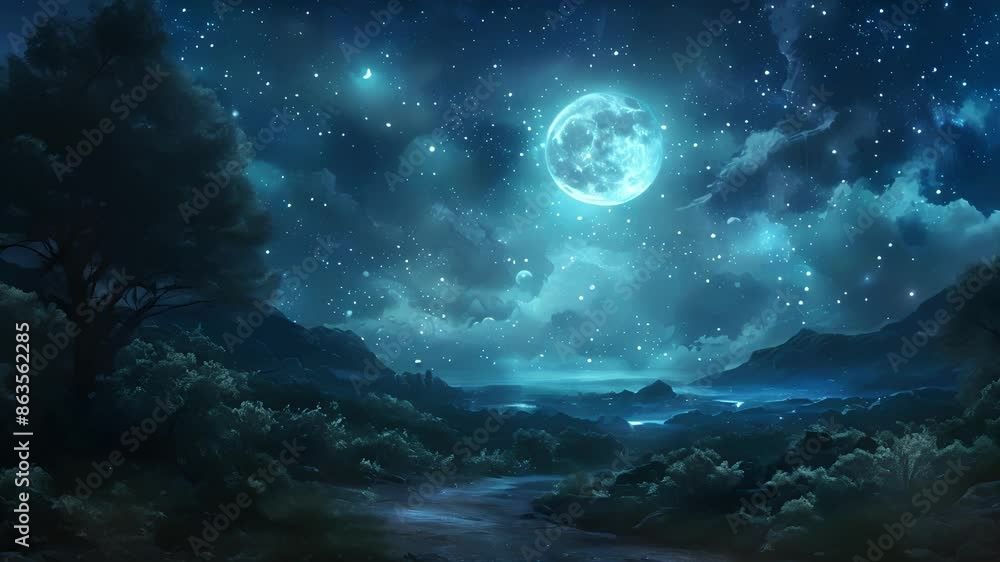 Amidst the darkness the ethereal moonbeams shone through igniting the night sky with a radiant and ethereal aura. Amidst the darkness the ethereal moonbeams shone through igniting the night sky with a radiant and ethereal aura.