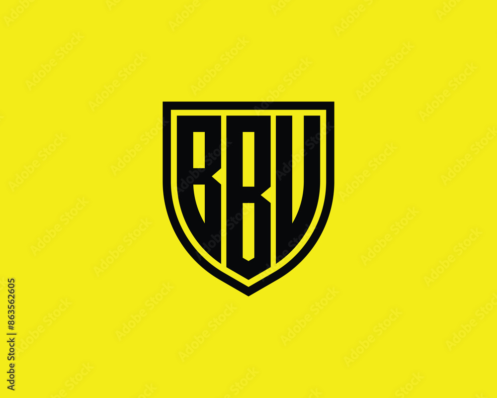 BBU logo design vector template BBU logo design vector template