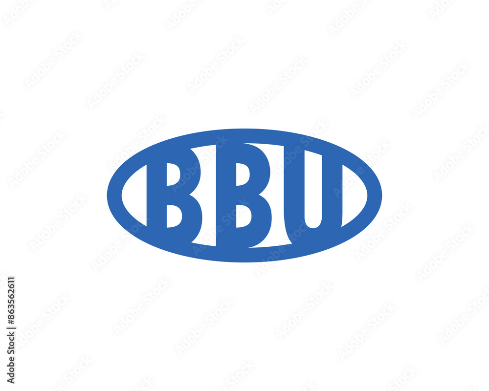 BBU logo design vector template BBU logo design vector template