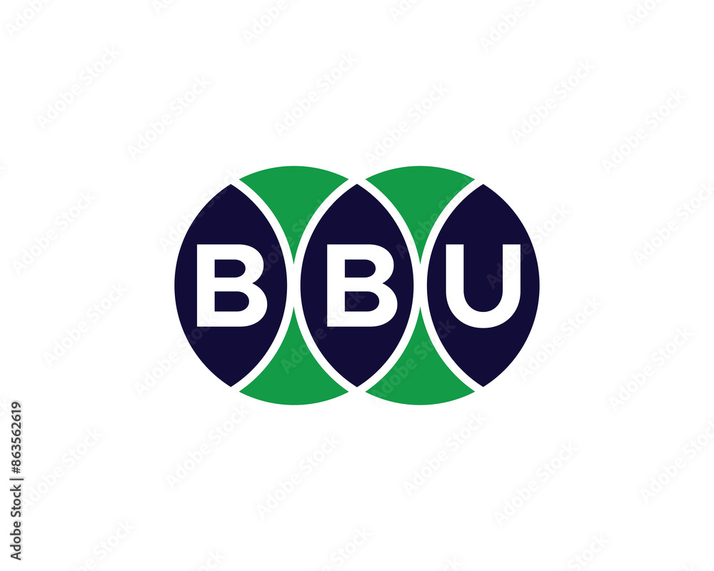 BBU logo design vector template BBU logo design vector template