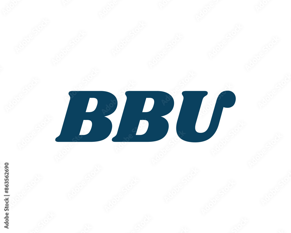 BBU logo design vector template BBU logo design vector template