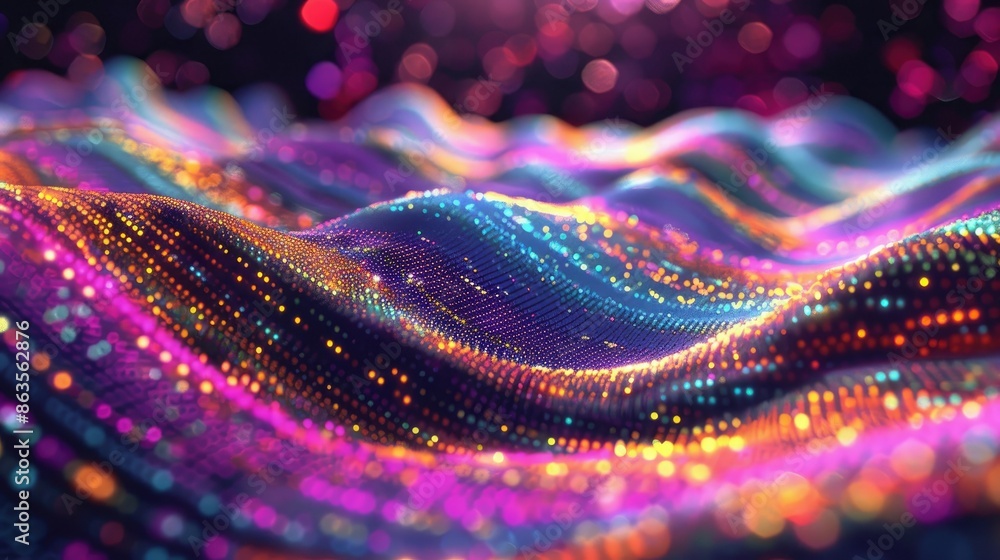 Abstract background of colorful, glowing waves. Concept of technology, data flow, energy, and digital world. Abstract background of colorful, glowing waves. Concept of technology, data flow, energy, and digital world.