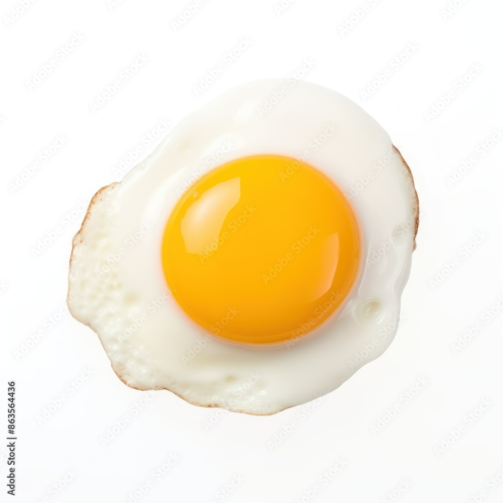 Fried Egg on White Background Fried Egg on White Background