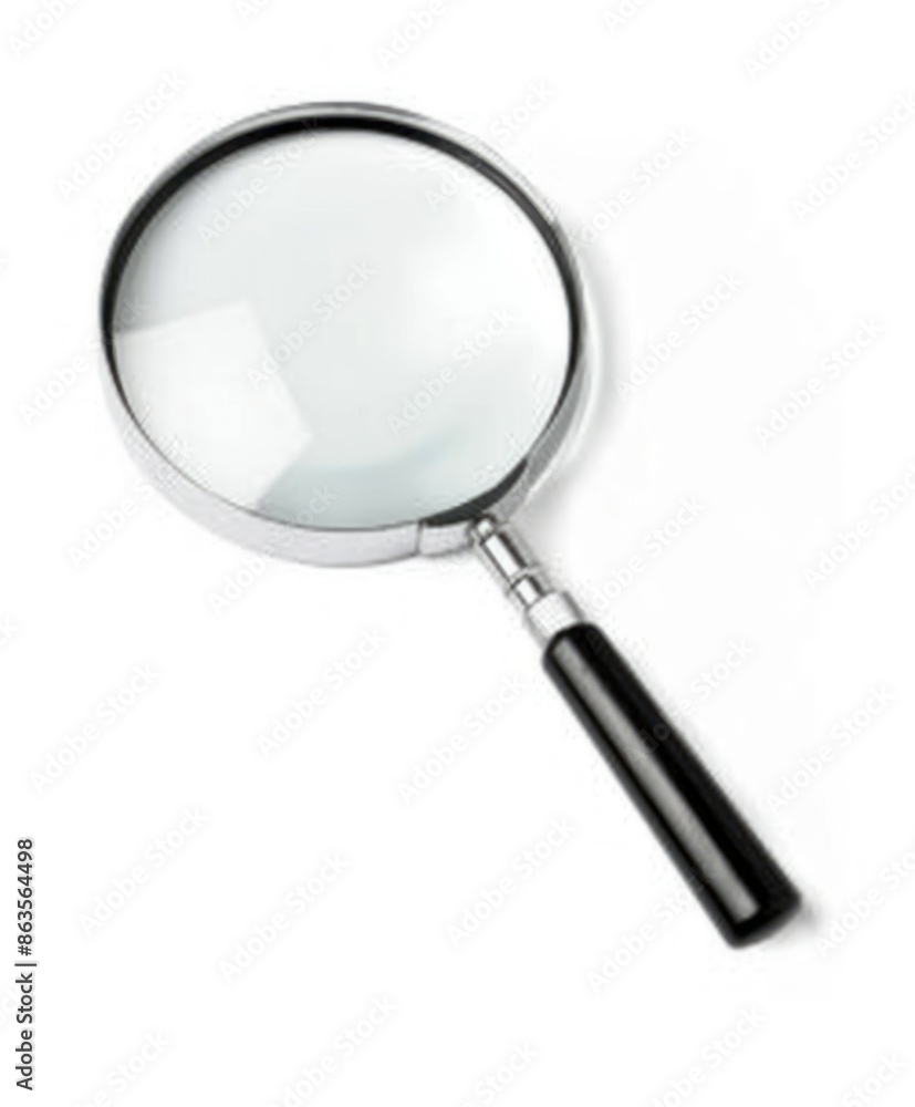 Magnifying Glass on White Background Magnifying Glass on White Background