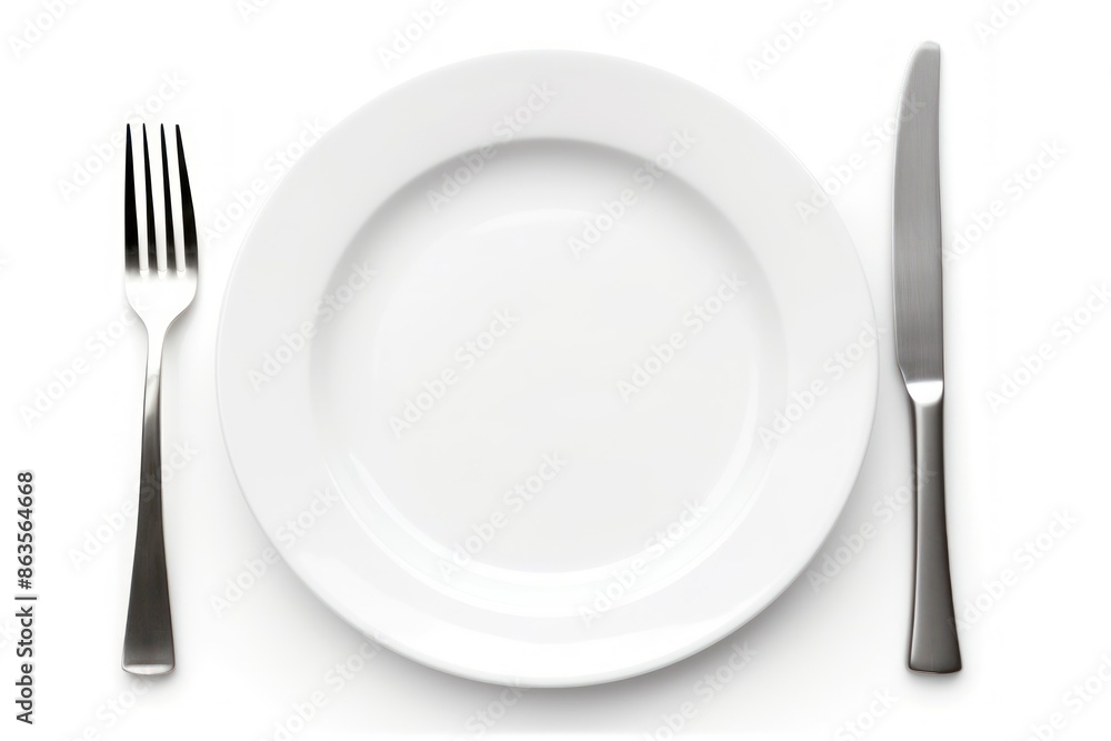 Empty Plate Setting with Cutlery Empty Plate Setting with Cutlery