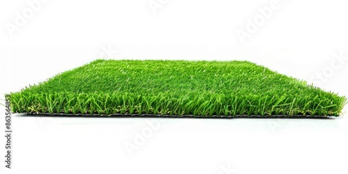 Artificial Grass Sample Isolated on White