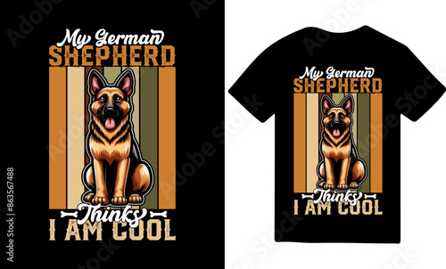 German shepherds dog tshirt design, vector tshit illustration design, new t-shit design, vector tshit design,New tshit designs, dog tshit, vintage t-shit designs, apparel, German shepherd Tshirt eps photo