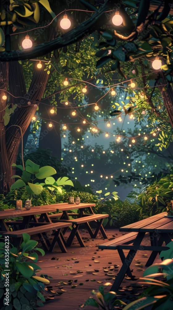 Fototapeta premium Enchanted Forest Picnic