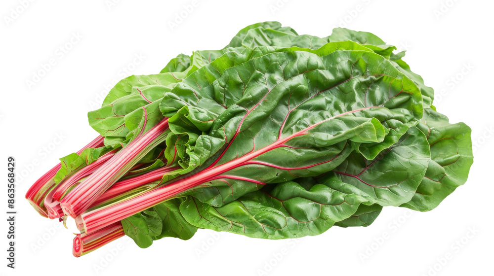 Fresh swiss chard vegetable on transparent background Fresh swiss chard vegetable on transparent background