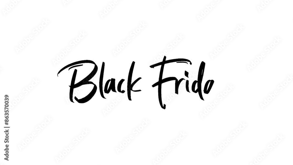 Black Friday Sale lettering Animation with alpha channel 4k Black Friday Sale lettering Animation with alpha channel 4k