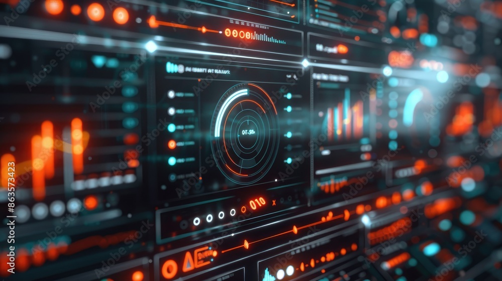 Futuristic Technology Abstract Background, Digital Data Concept Futuristic Technology Abstract Background, Digital Data Concept