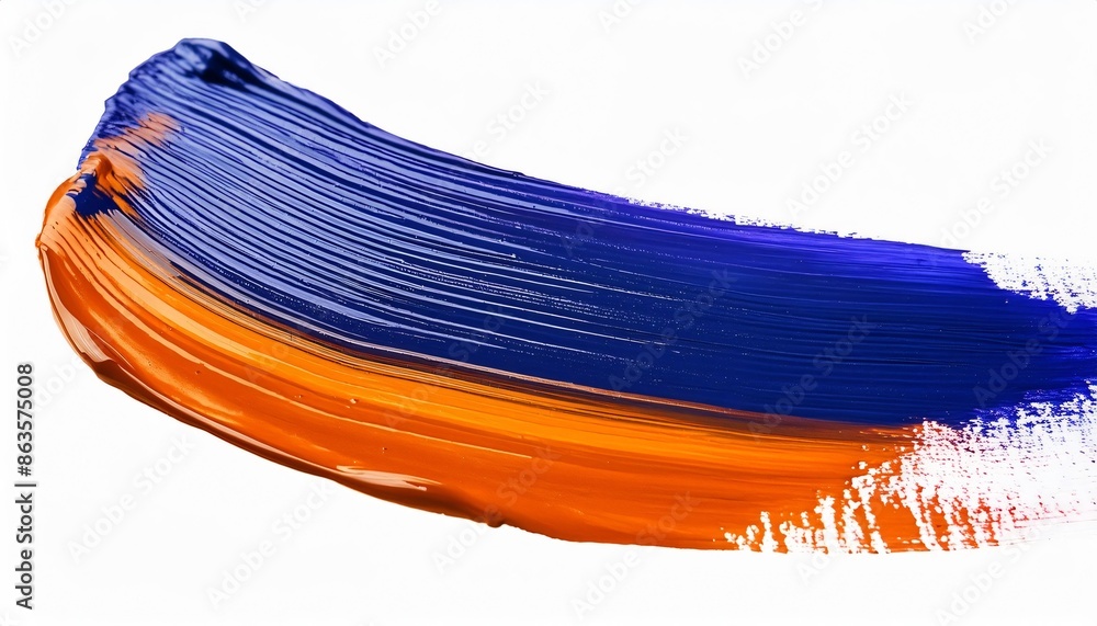 Blue and orange paint mix to create abstract background Blue and orange paint mix to create abstract background