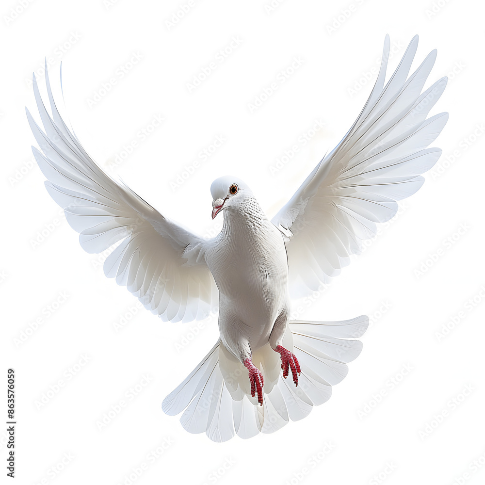 a white dove, white background, png, facing forward a white dove, white background, png, facing forward