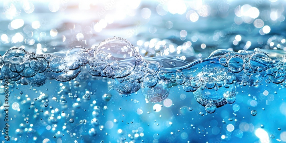 Water Surface with Air Bubbles Water Surface with Air Bubbles