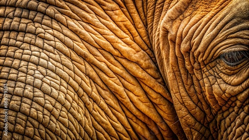 Close up photo of an elephant's trunk with wrinkled skin and textured details , elephant, close up, wildlife, animal, mammal, nature photo