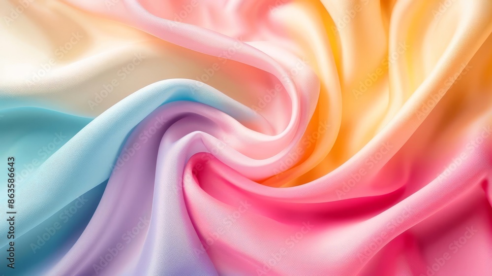 Obraz premium Abstract wallpaper with rainbow gradient, bright and cheerful colors, dynamic and lively design, ideal for playful and energetic spaces