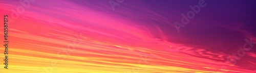 Orange, pink, purple and yellow fiery sunset © Media Srock