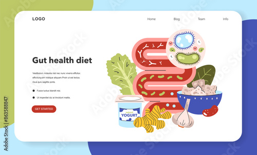 Dietary Trends. Flat Vector Illustration